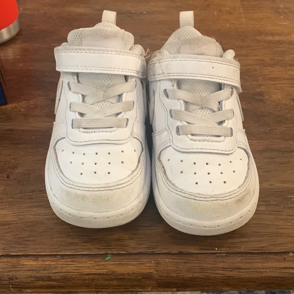 White Nike Air Force ones